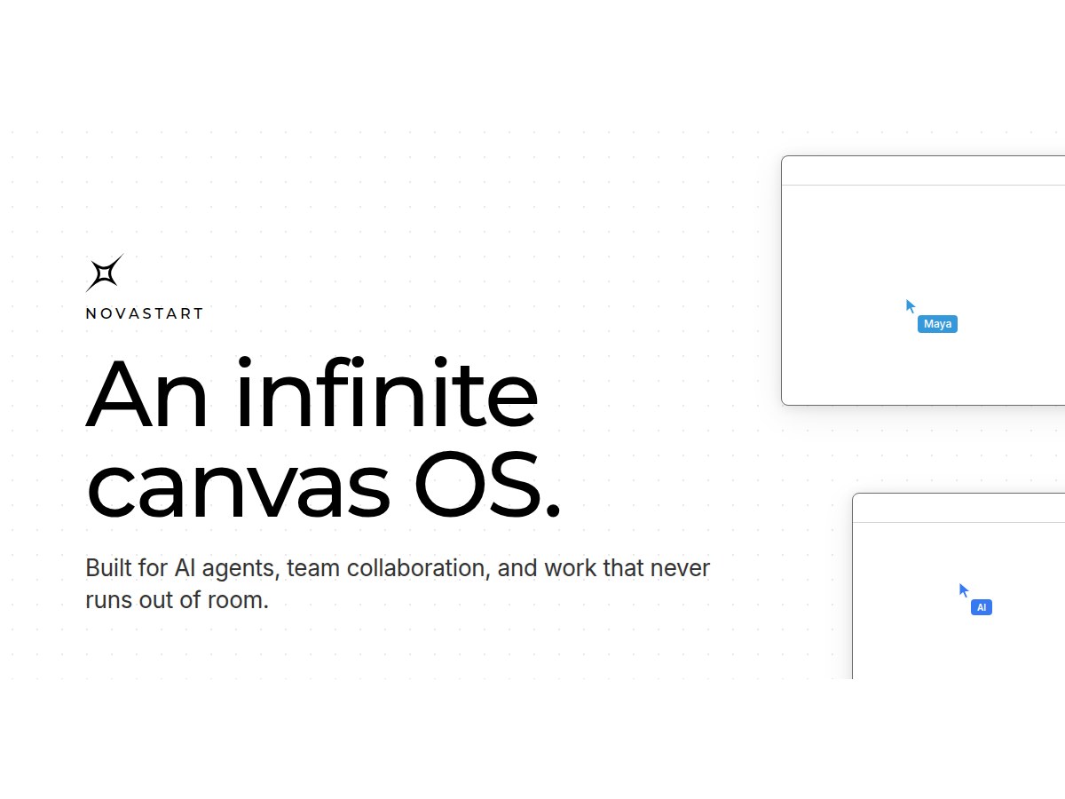 Novastart Launches the Infinite Canvas OS, Where AI Agents Work in Plain Sight